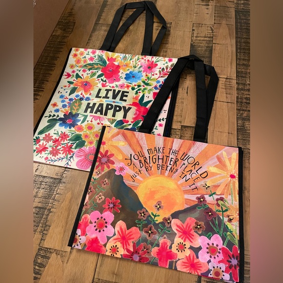 Set of 2 (L/XL), Sunshine Flowers Bags - Picture 4 of 11